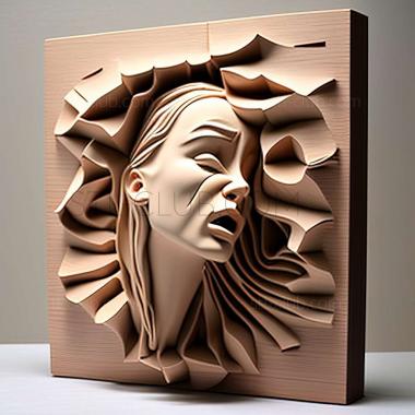 3D model Kate Haring American artist (STL)